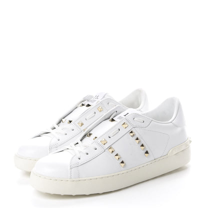 Valentino Garavani Calfskin Womens Rockstud Untitled Open Sneakers 41.5 White 3 of 13
