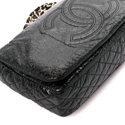 Chanel Vinyl Medium Rock and Chain Flap Black Black 10 of 11