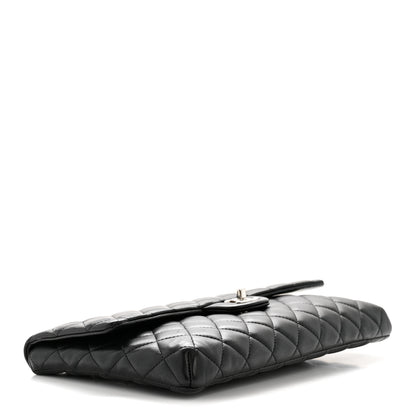 Chanel Lambskin Quilted Flap Clutch Black 4 of 14