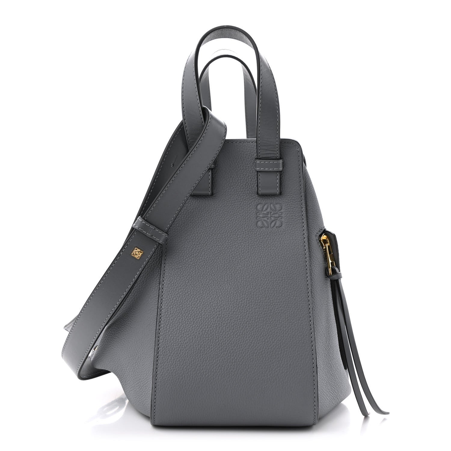 Loewe Grained Calfskin Small Hammock Shoulder Bag Asphalt 1 of 12