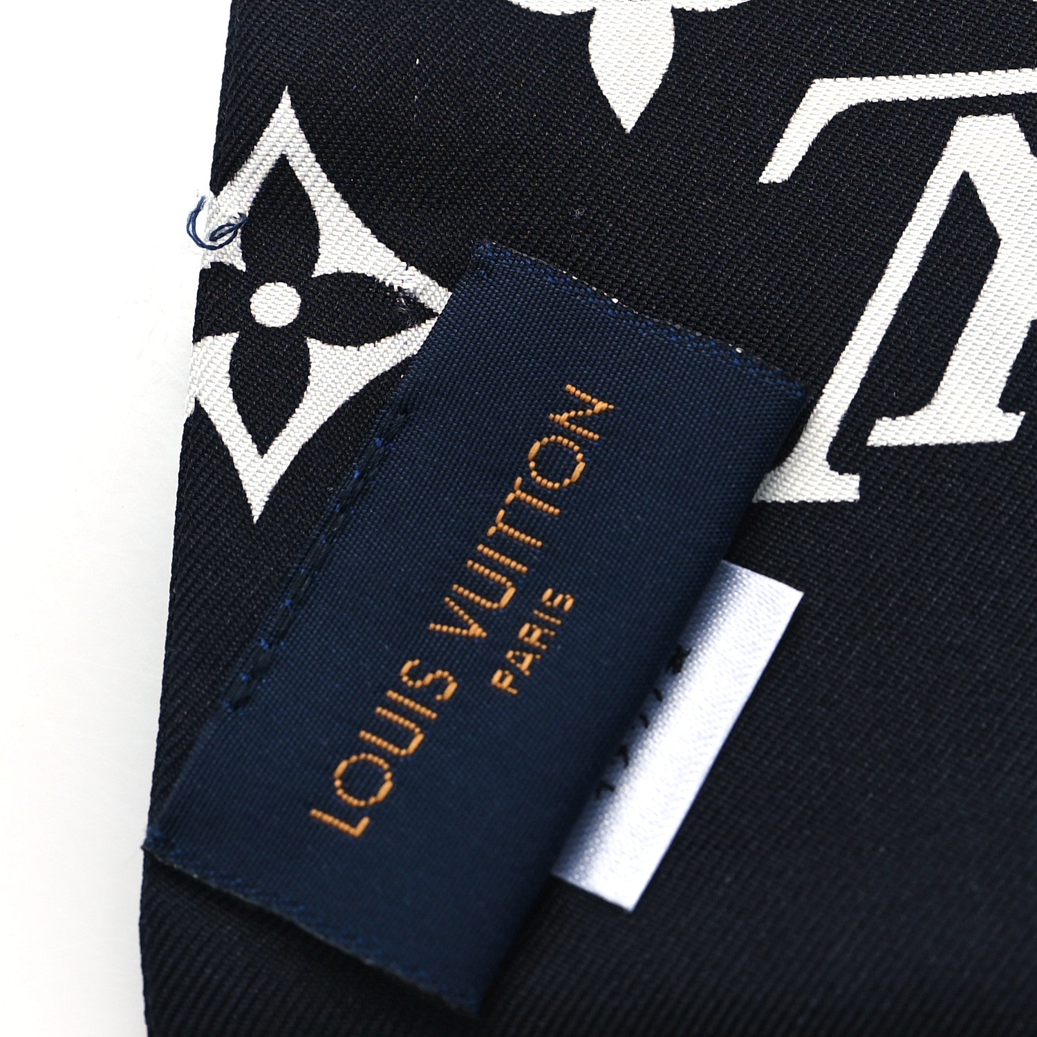 Louis Vuitton Silk Monogram Confidential Bandeau Black 4 of 4