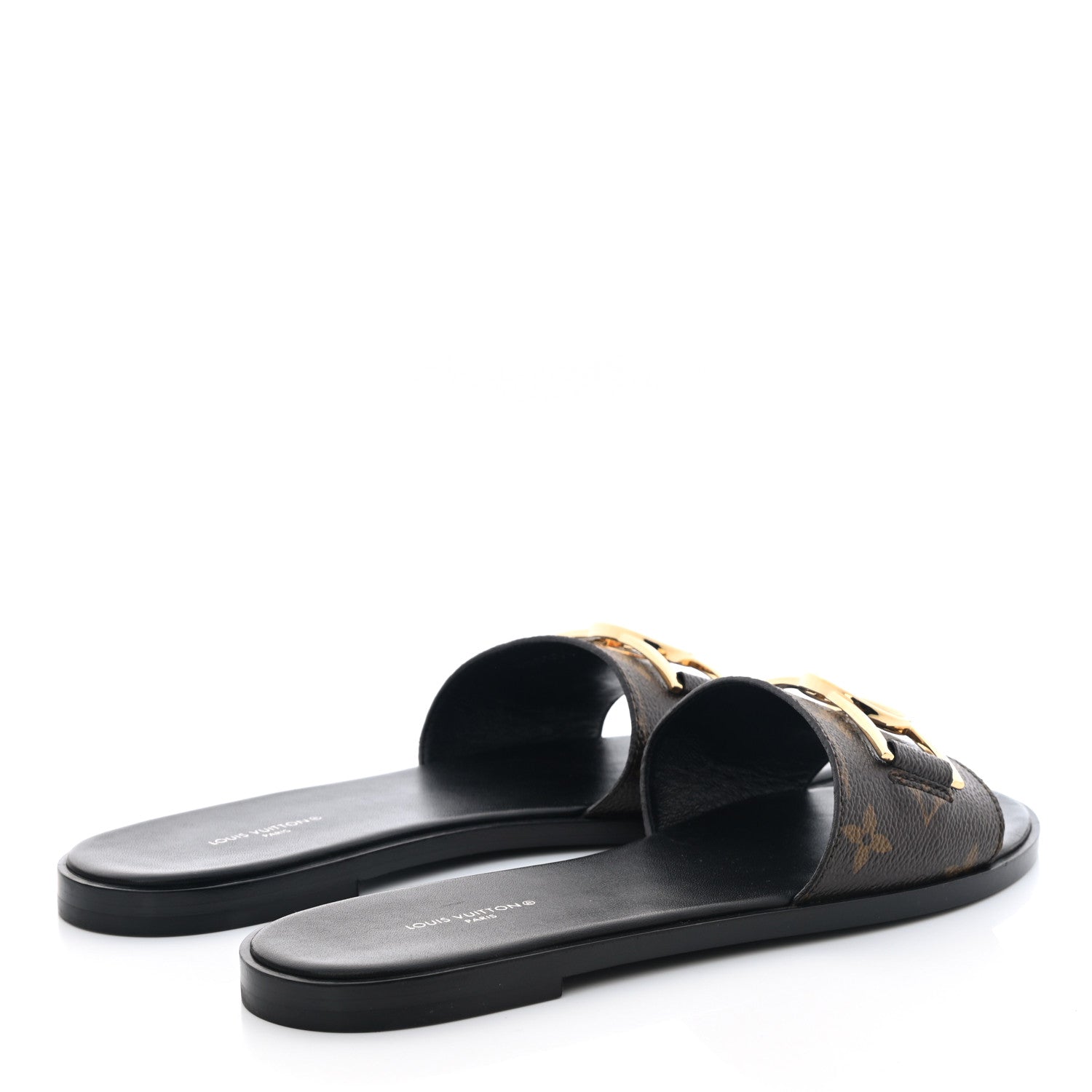Louis Vuitton Patent Monogram Lock It Flat Mules 39 4 of 8