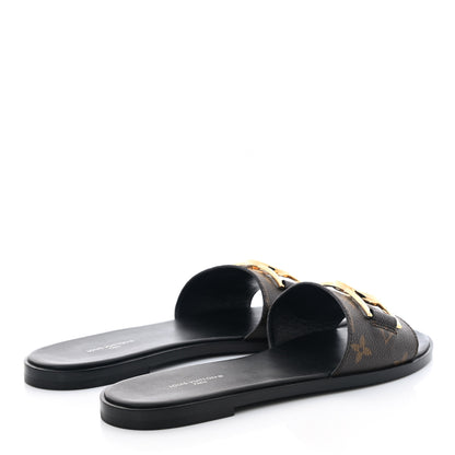 Louis Vuitton Patent Monogram Lock It Flat Mules 39 4 of 8