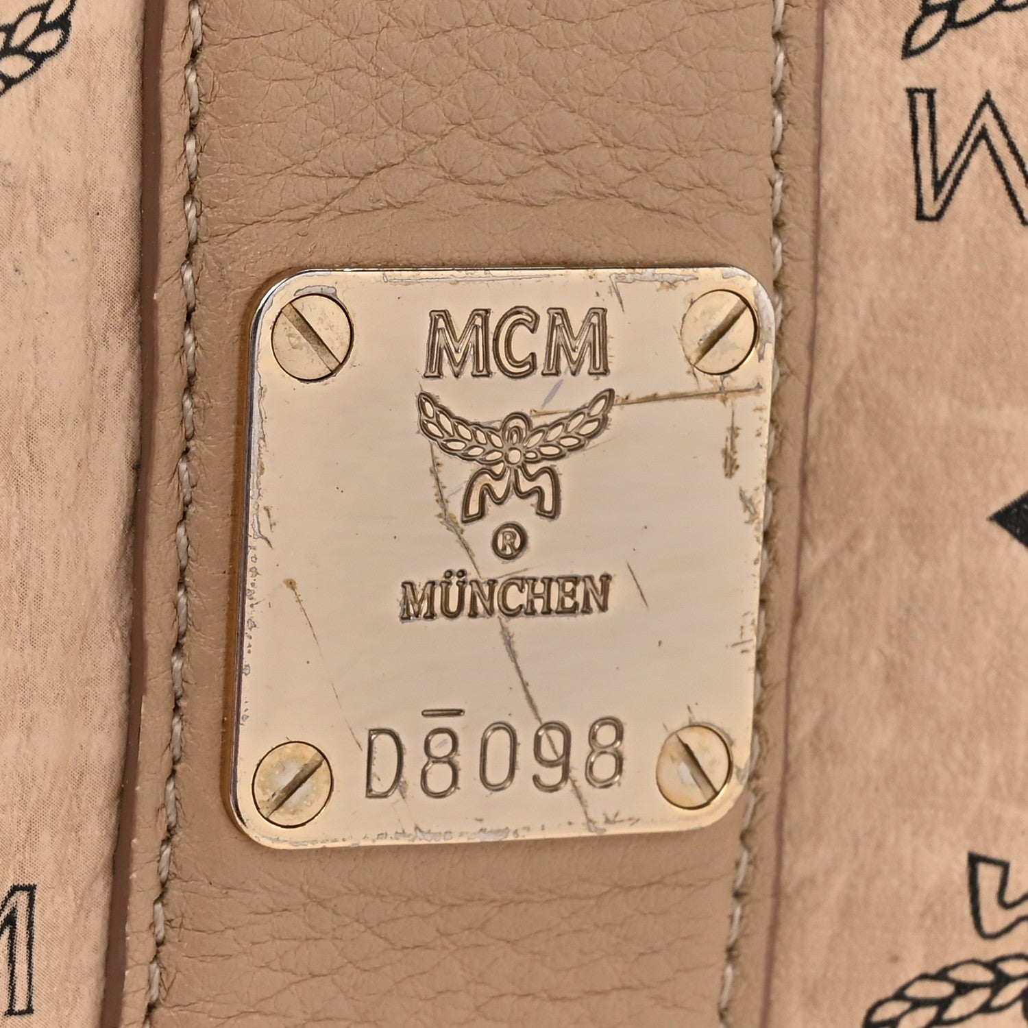 MCM Visetos Medium Liz Reversible Shopper Tote Beige 10 of 28