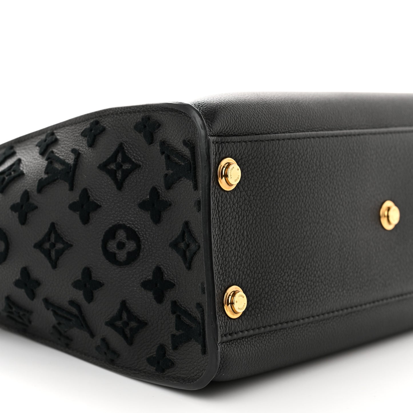 Calfskin Monogram Tufting On My Side Black