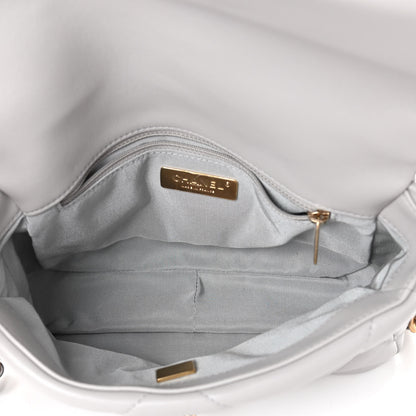 Chanel Lambskin Quilted Medium Chanel 19 Flap Grey 5 of 11
