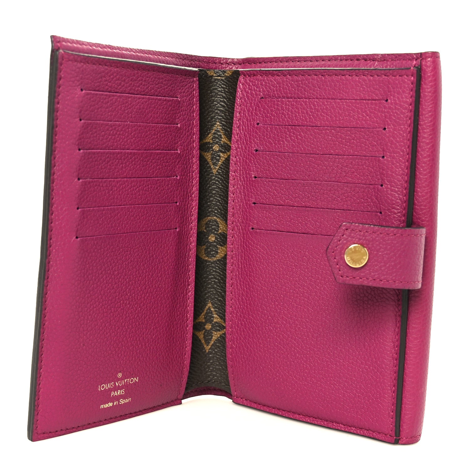 Louis Vuitton Monogram Pallas Compact Wallet Fushia 6 of 8