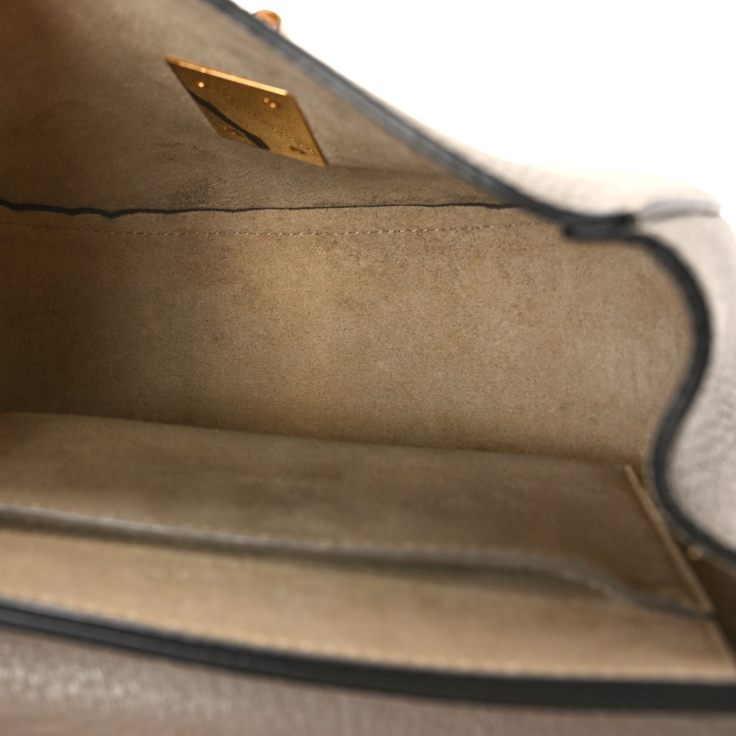 Grained Lambskin Mini Drew Shoulder Bag Motty Grey