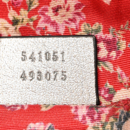 Gucci Laminated Nappa Web Trapuntata Small GG Shoulder Bag Argento 7 of 12
