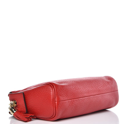 Gucci Pebbled Calfskin Soho Cosmetic Case Tabasco Red 4 of 9