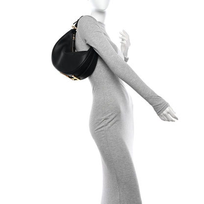 Fendi Vitello Grace Matte Small Fendigraphy Hobo Bag Black 2 of 10