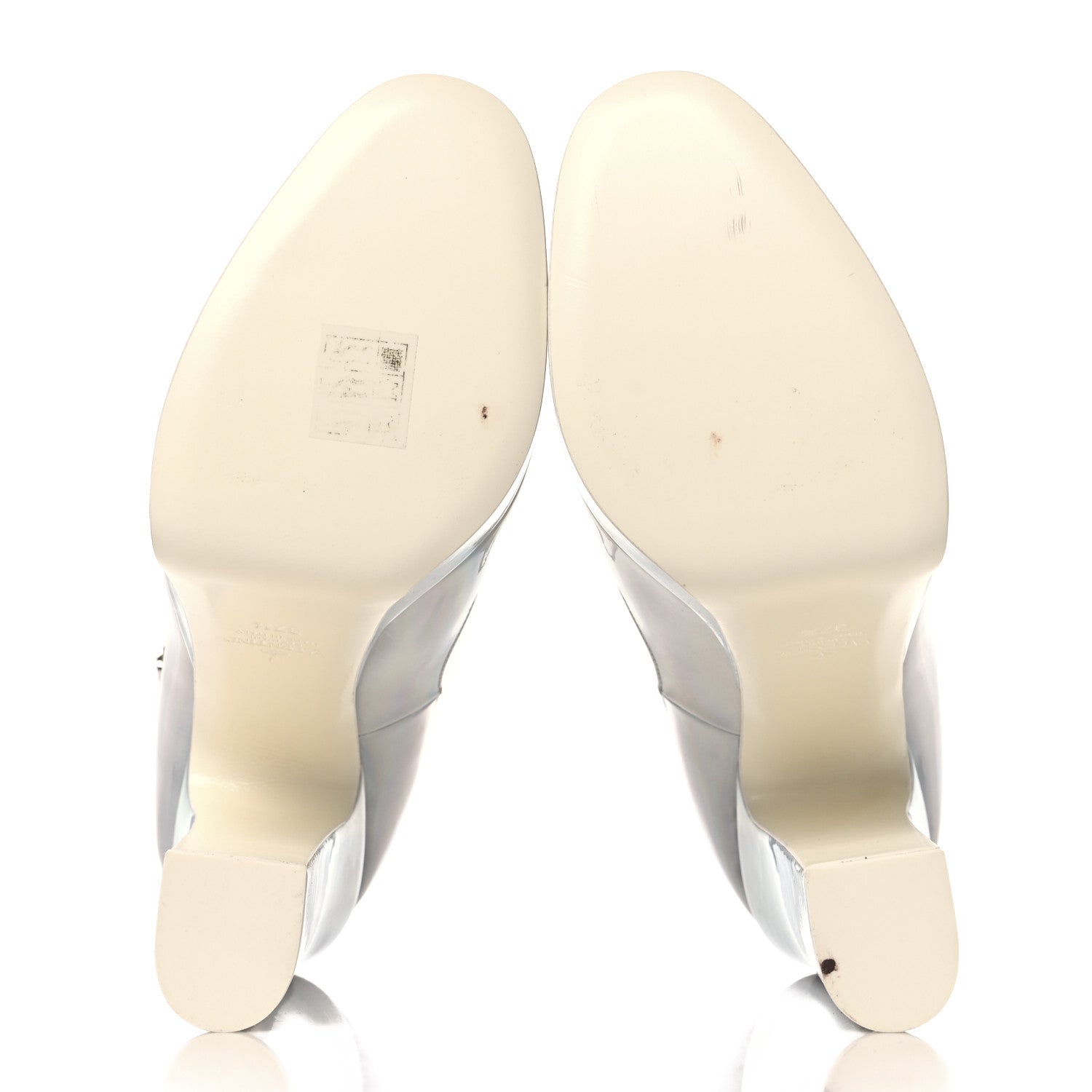 Valentino Garavani Metallic Tan-Go 55/155mm Platform Pumps 37.5 Silver 6 of 10