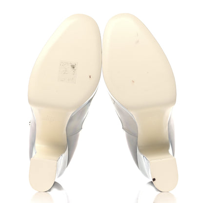 Valentino Garavani Metallic Tan-Go 55/155mm Platform Pumps 37.5 Silver 6 of 10