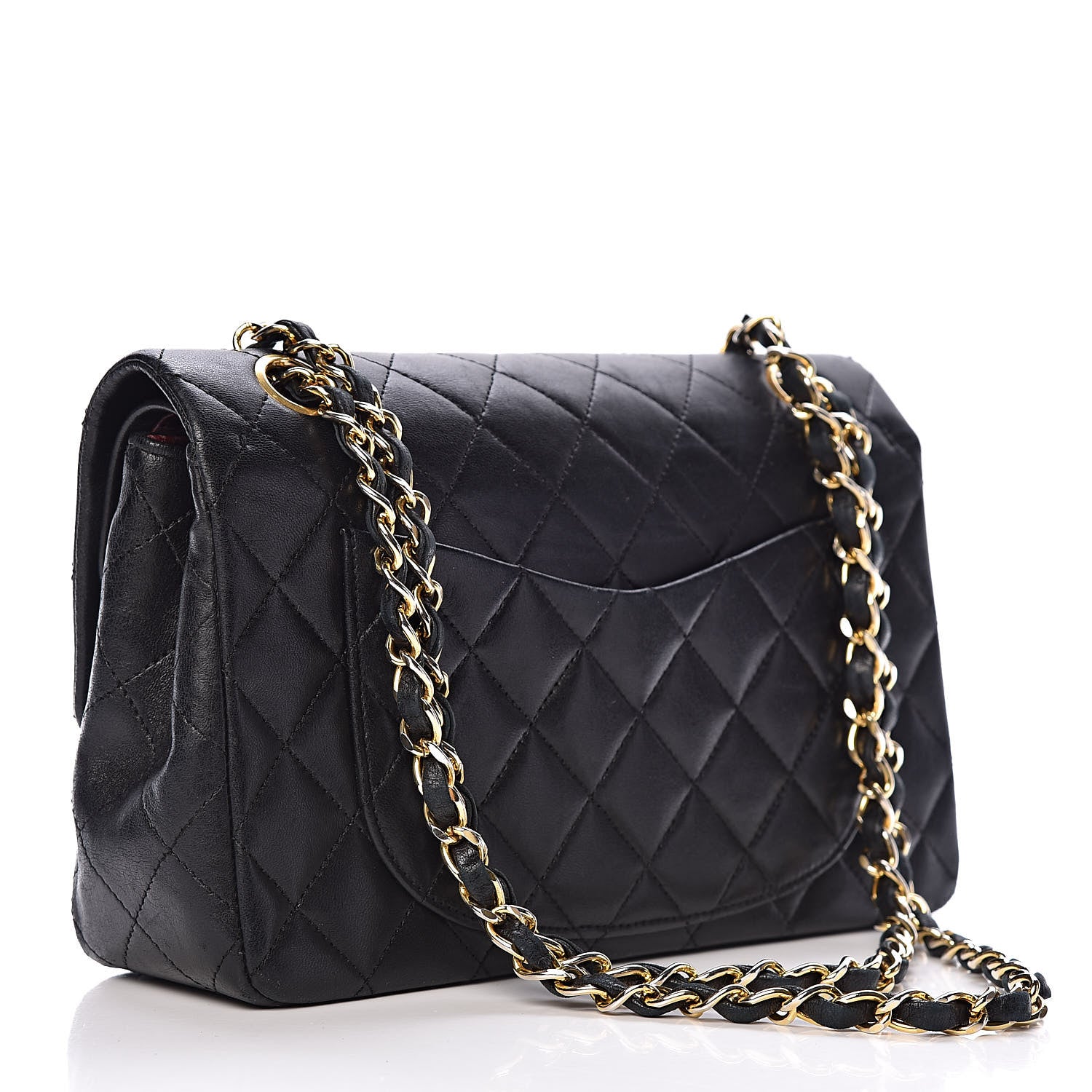 Chanel Lambskin Quilted Small Double Flap Black 3 of 14