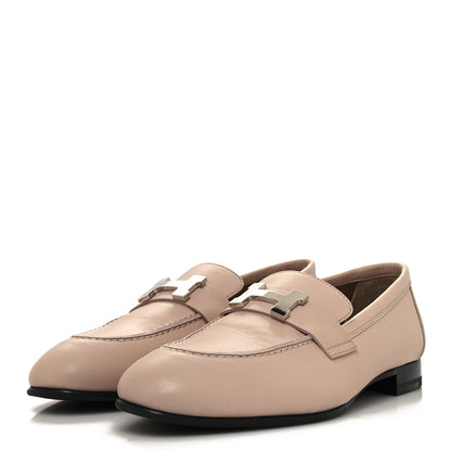 Hermes Goatskin Womens Paris Loafers 36 Beige Nude 3 of 9