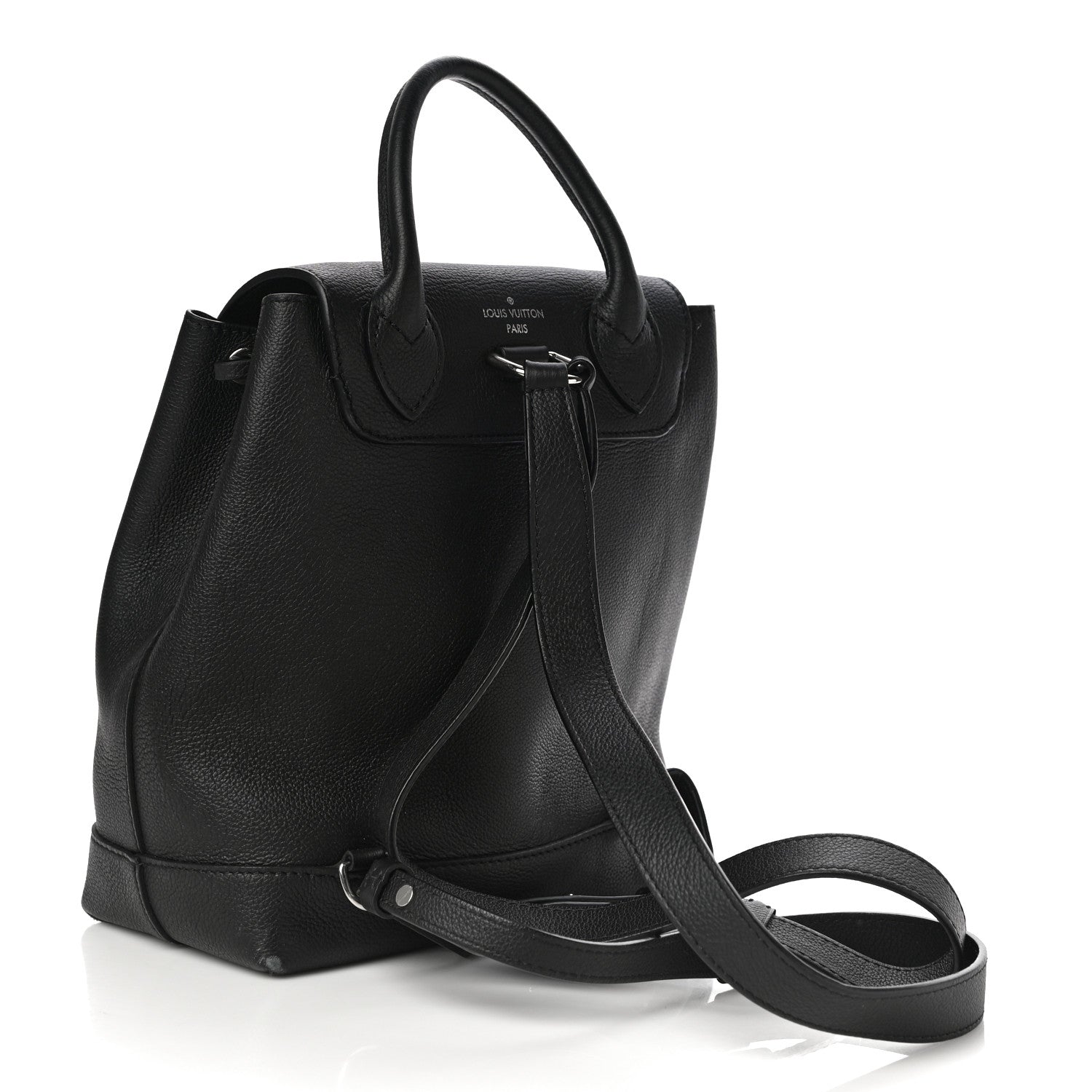 Louis Vuitton Calfskin Lockme Backpack Black 3 of 10
