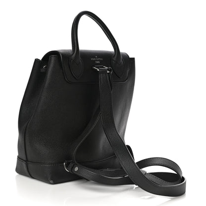Louis Vuitton Calfskin Lockme Backpack Black 3 of 10