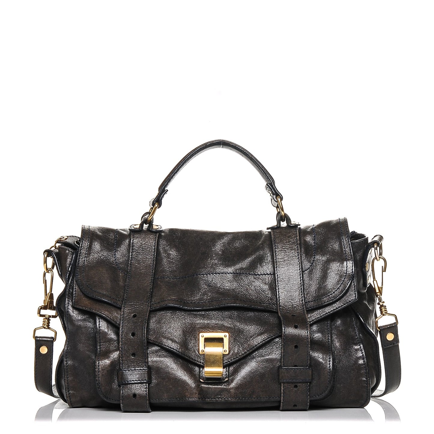 Lambskin Medium PS1 Satchel Midnight