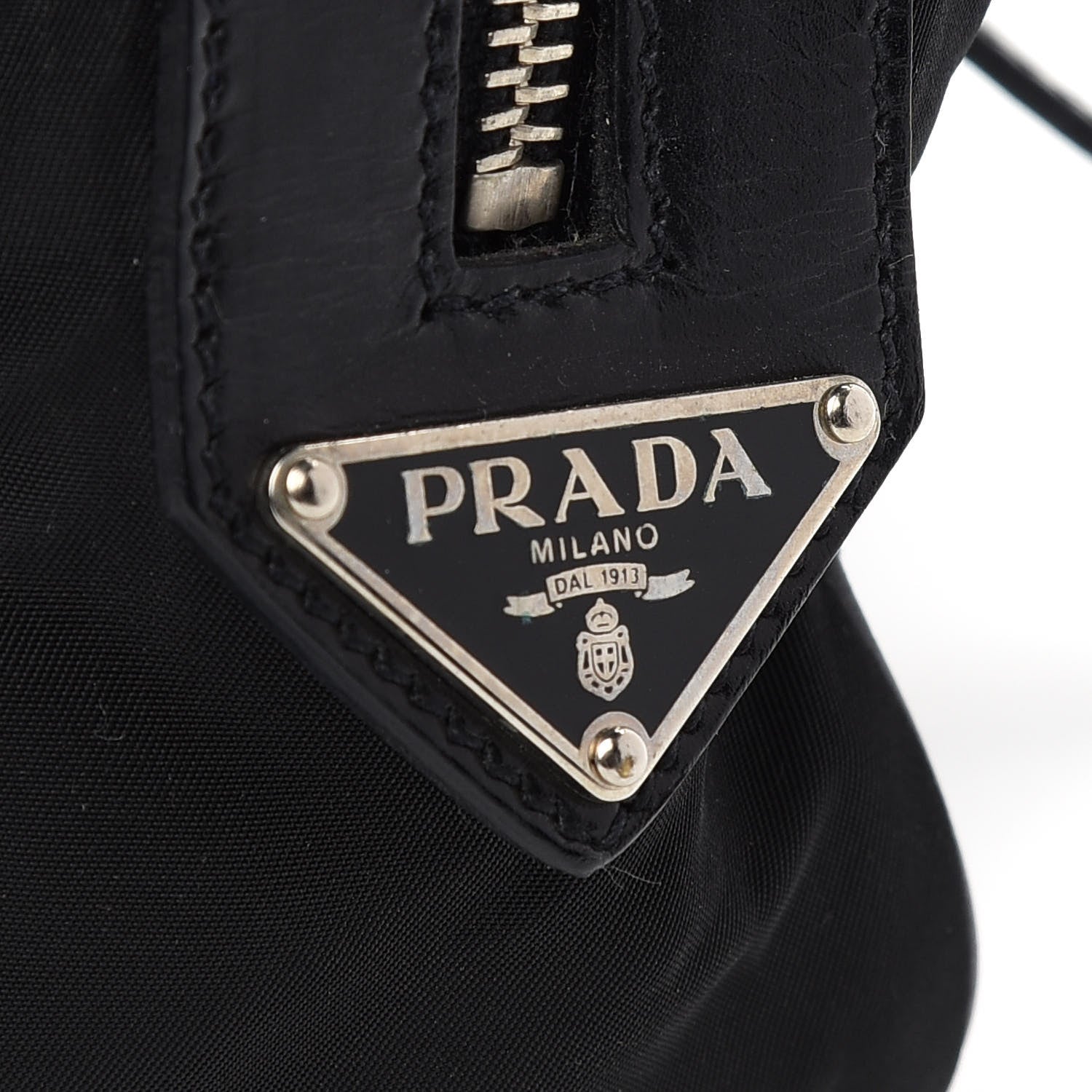 Prada Tessuto Nylon City Calf Satchel Black 10 of 10