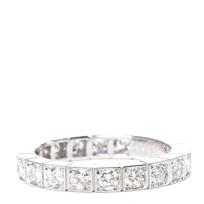 Cartier 18K White Gold Diamond 3mm Lanieres Ring 49 4.75 6 of 6