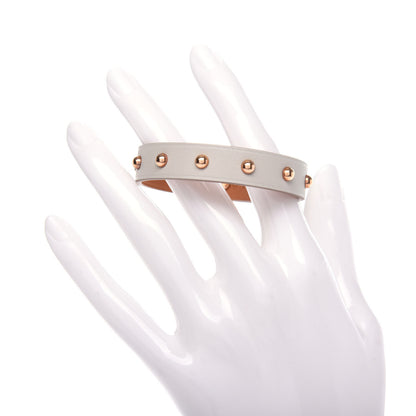 Hermes Swift Mini Dog Clous Carres Bracelet T2 Gris Perle 2 of 6