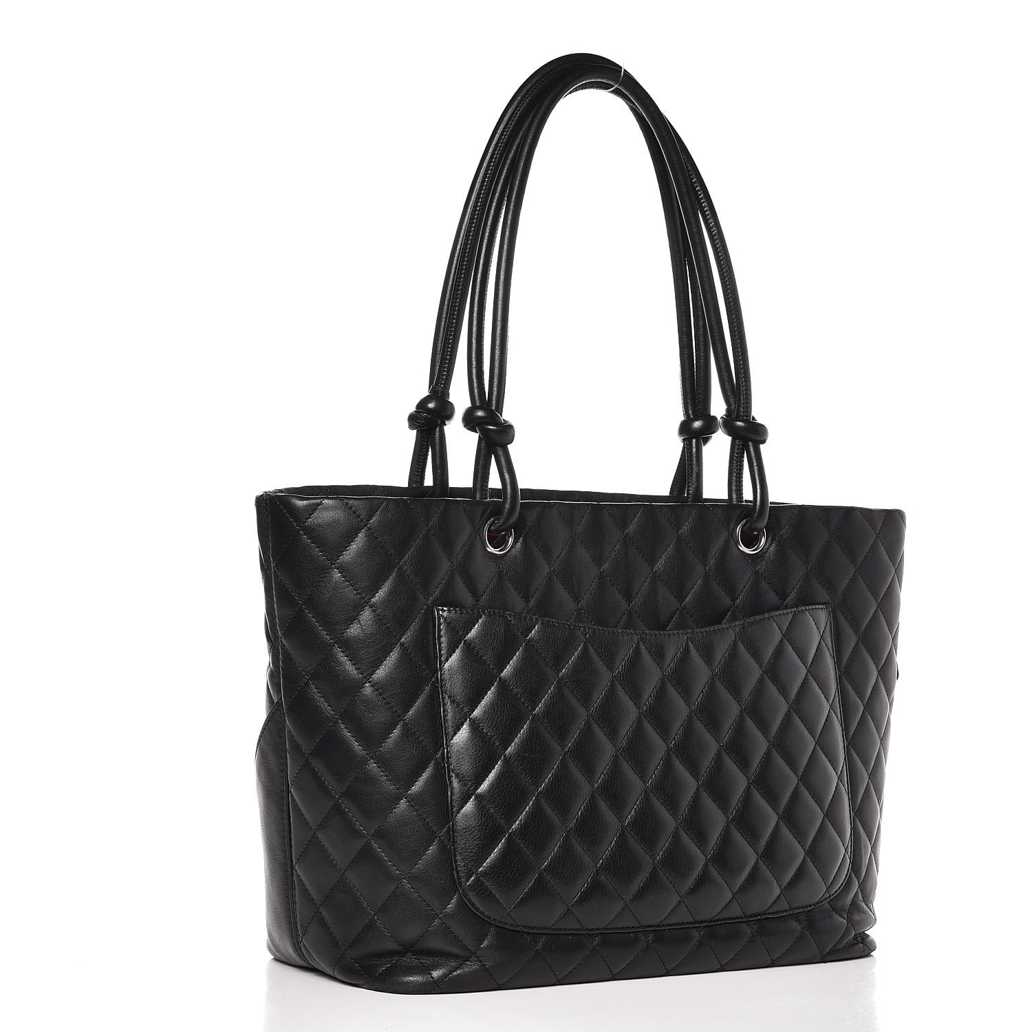 Chanel Calfskin Quilted Large Cambon Tote Black 3 of 13