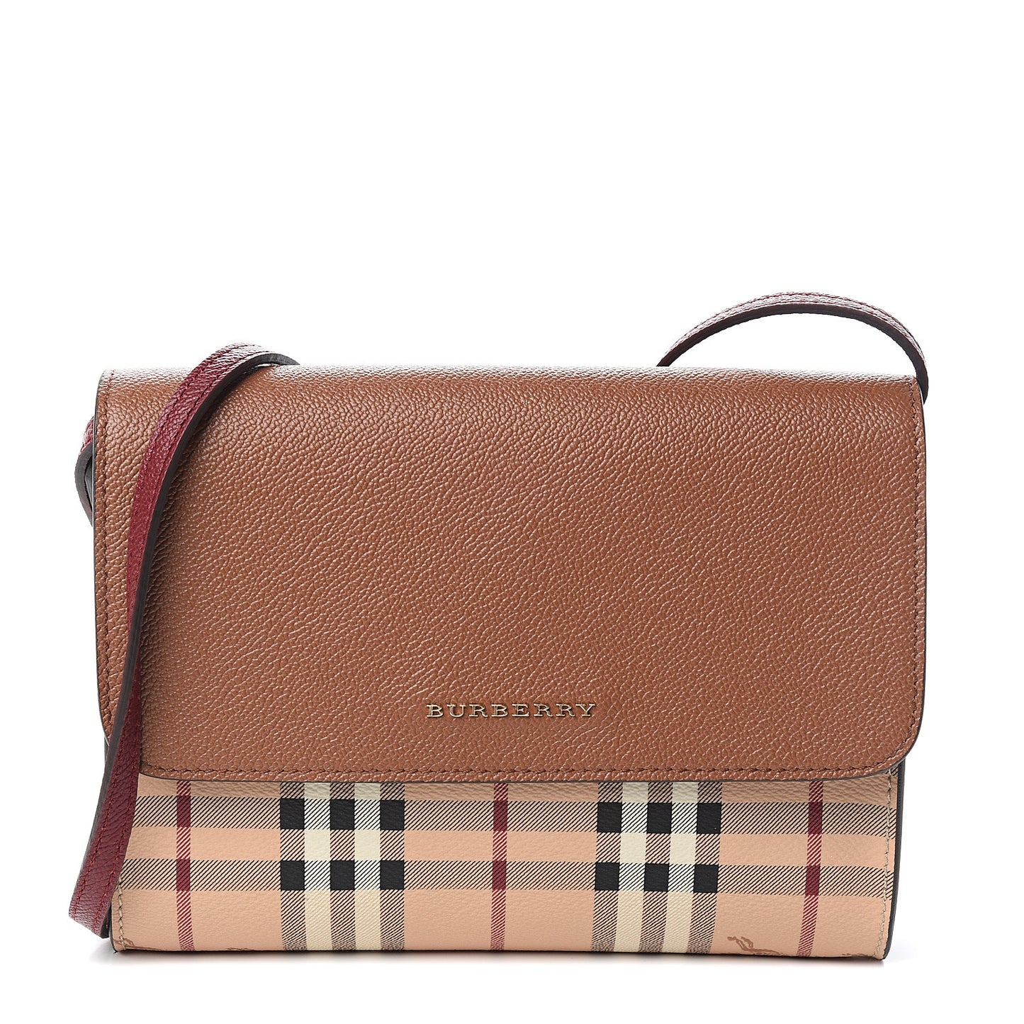 Haymarket Check Small Loxley Crossbody Bright Toffee