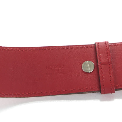 Hermes Chamonix Wide Belt 90 Rouge Vif 3 of 8