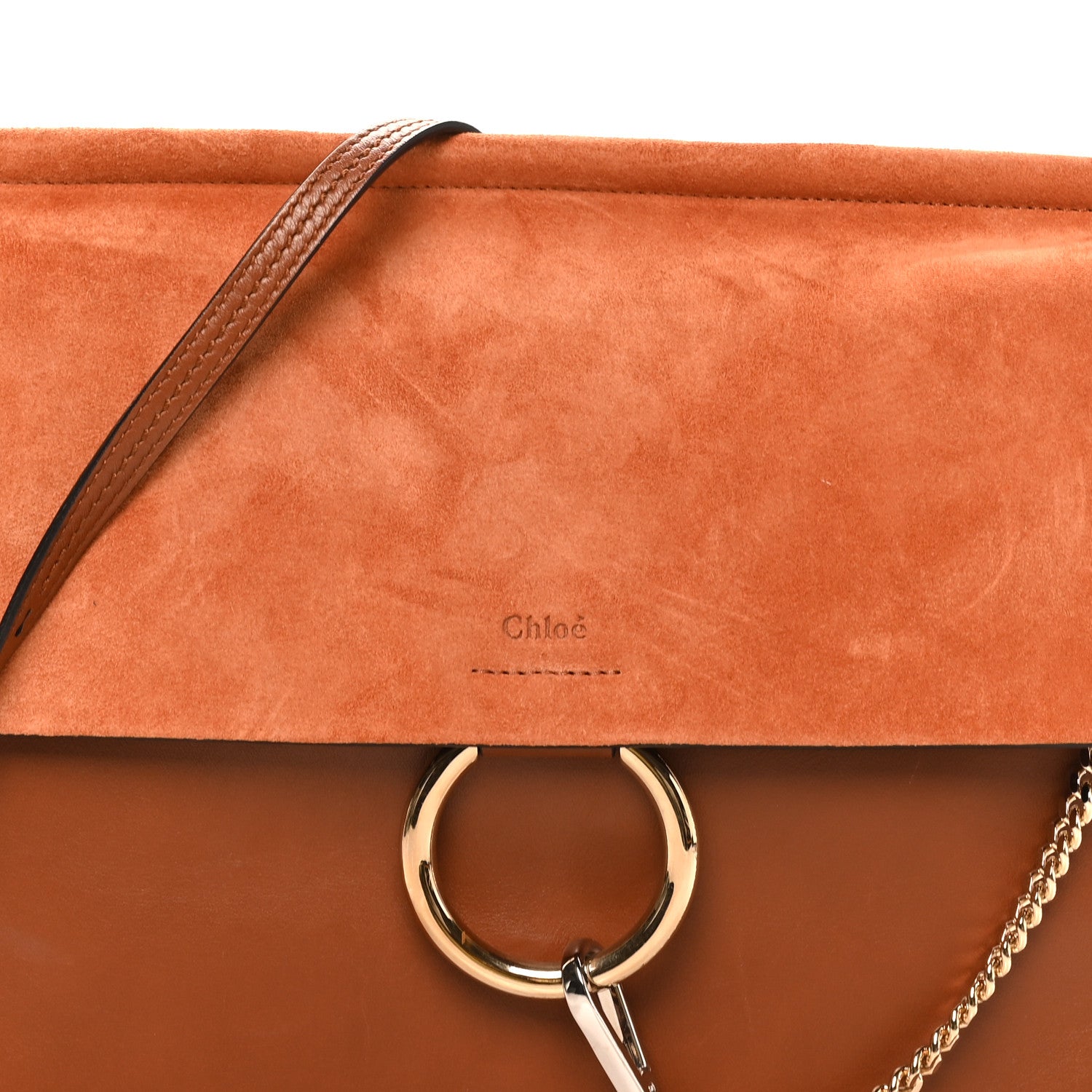Chloe Suede Calfskin Medium Faye Shoulder Bag Tobacco 1882059 – FASHIONPHILE
