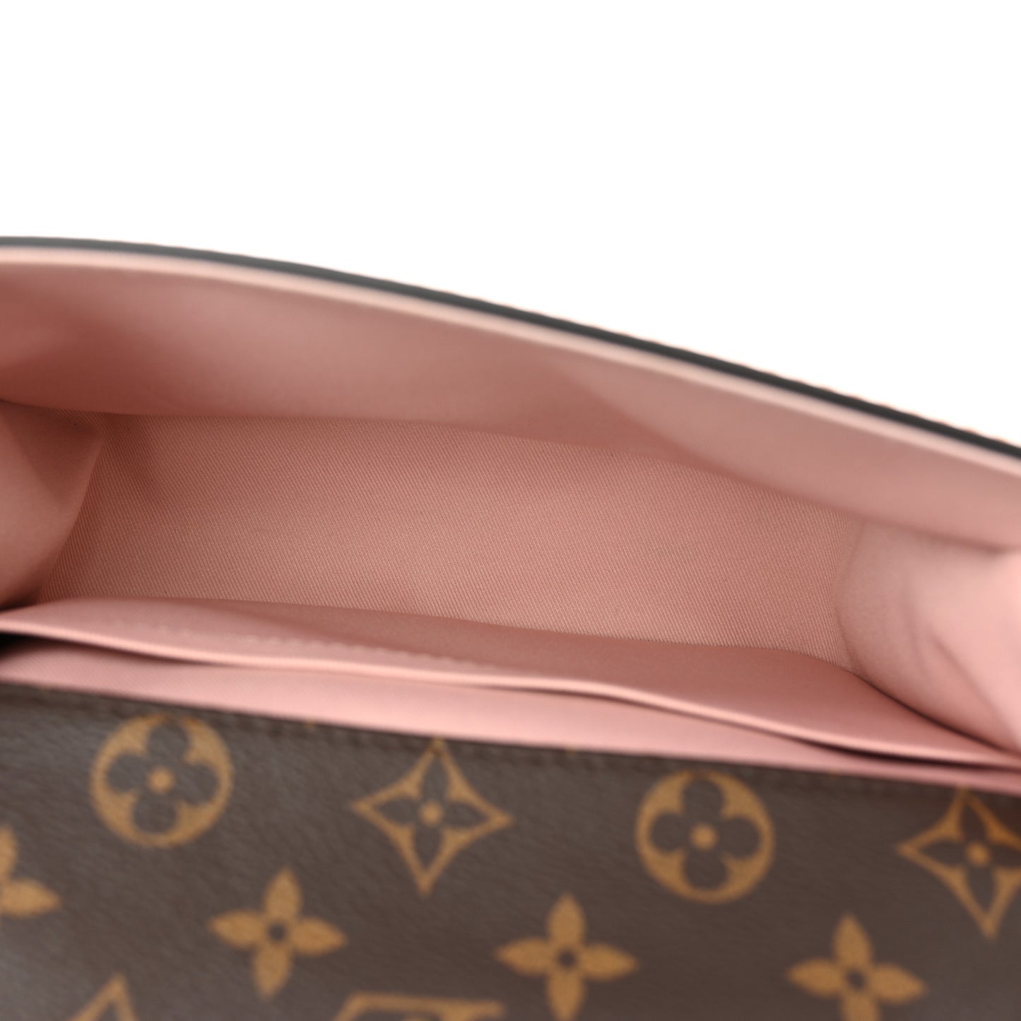 Patent Calfskin Monogram Cherrywood BB Rose Ballerine