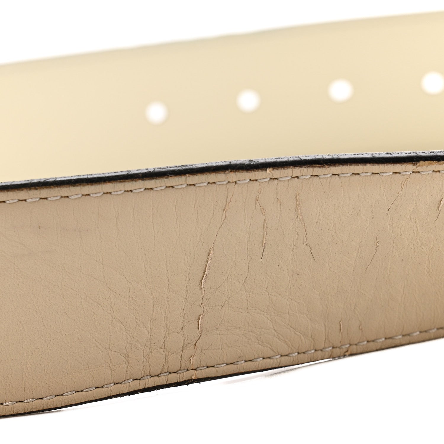 Gucci Calfskin Double G 40mm Belt 85 34 Mystic White 9 of 9