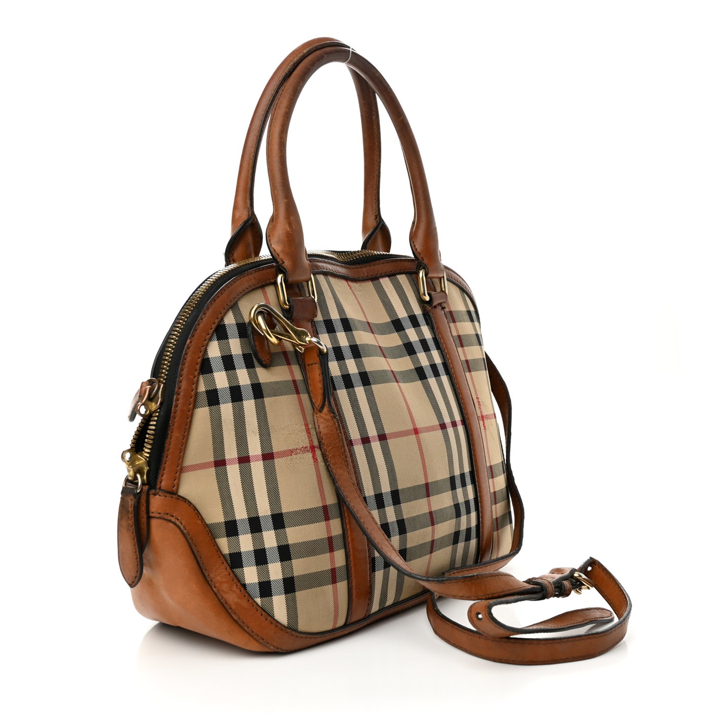 Horseferry Check Small Orchard Bowling Bag Tan