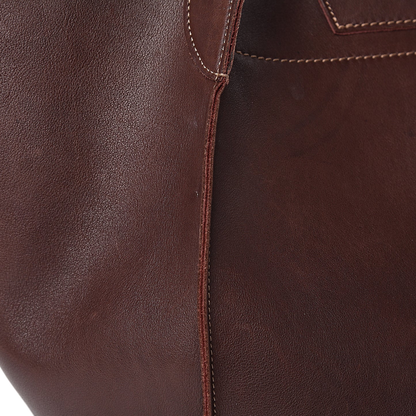 Supple Calfskin Medium Big Bag Brown
