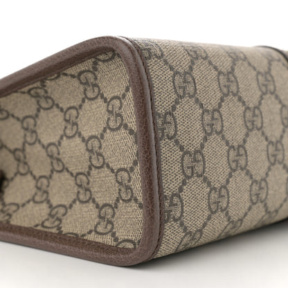 Gucci GG Supreme Monogram Web Ophidia GG Toiletry Case Beige New Acero 8 of 10