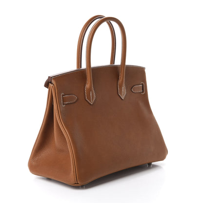Hermes Natural Barenia Faubourg Birkin 30 Fauve 3 of 11