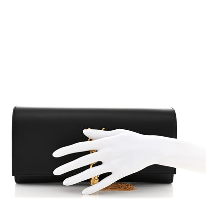 Saint Laurent Calfskin Classic Monogram Tassel Clutch Black 2 of 10