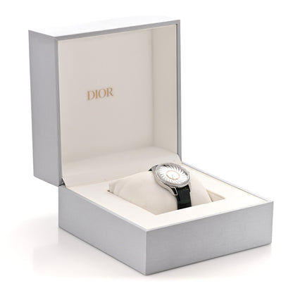 Christian Dior Stainless Steel Alligator Diamond Bezel 32mm Dior VIII Montaigne Quartz Watch White 5 of 5