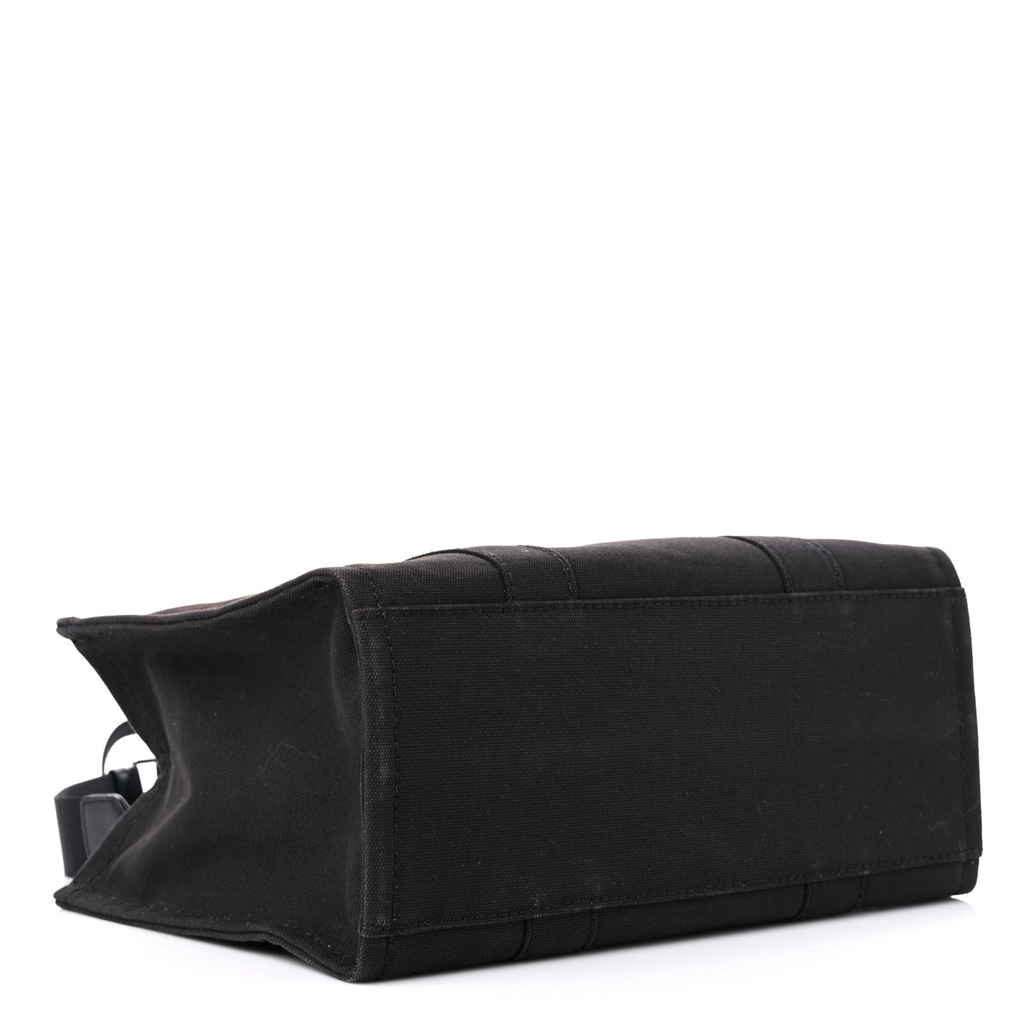 Cotton Canvas Medium The Traveler Tote Bag Black