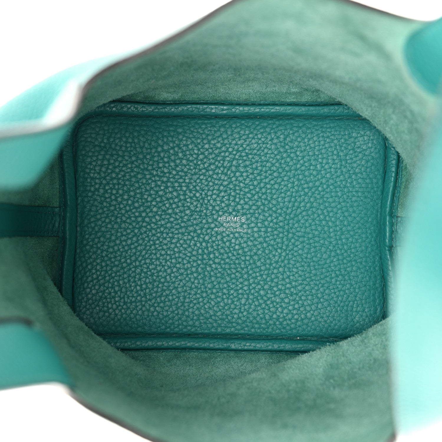 Hermes Taurillon Clemence Picotin Lock 18 PM Bleu Paon 5 of 11