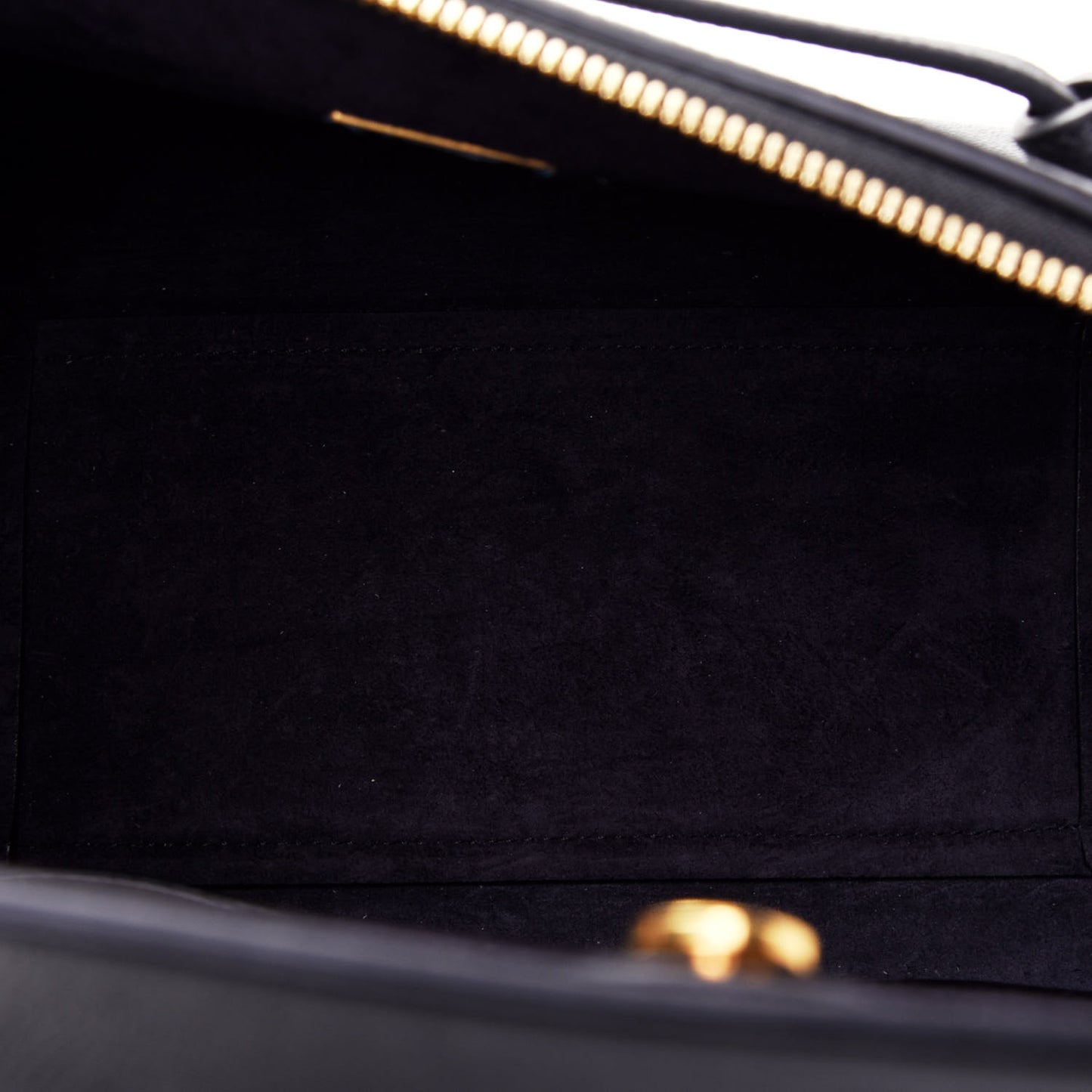 Grained Calfskin Micro Belt Bag Black