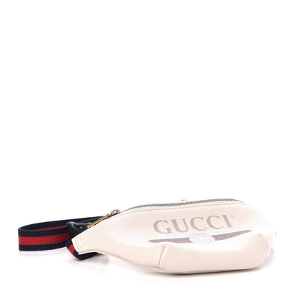 Gucci Grained Calfskin Small Logo Belt Bag White 4 of 12