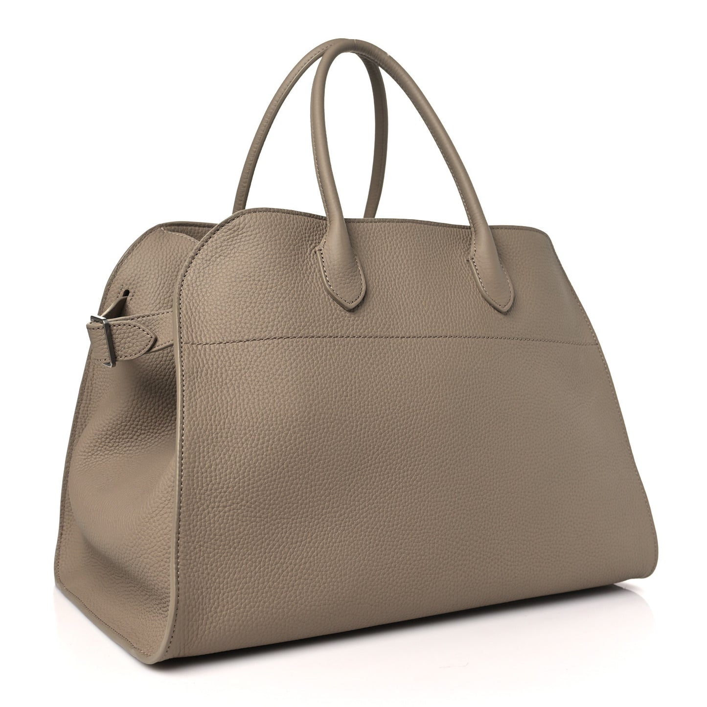 Matte Grained Calfskin Soft Margaux 15 Dark Taupe