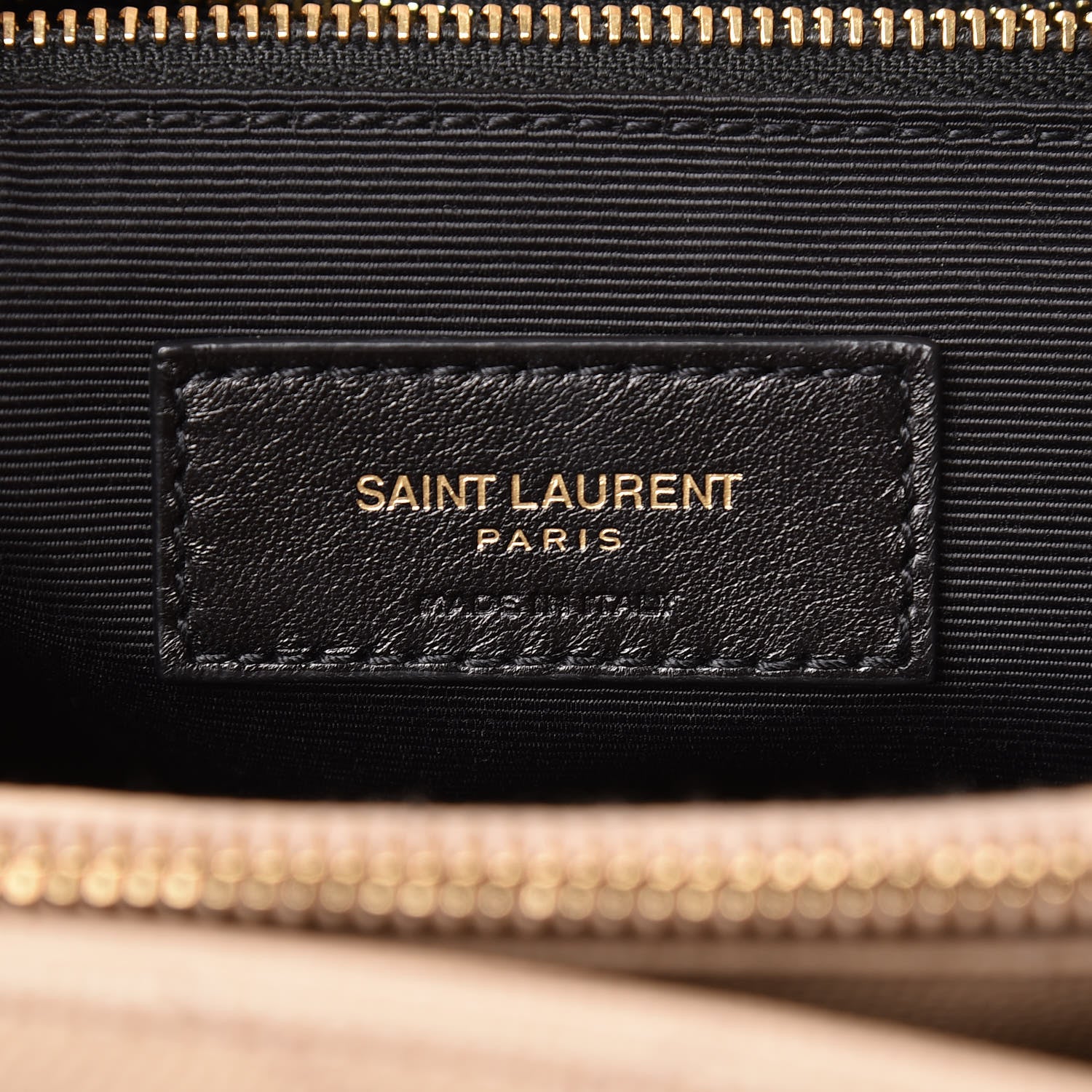 Saint Laurent Grain De Poudre Matelasse Chevron Monogram Shopping Bag Nude Powder 6 of 15