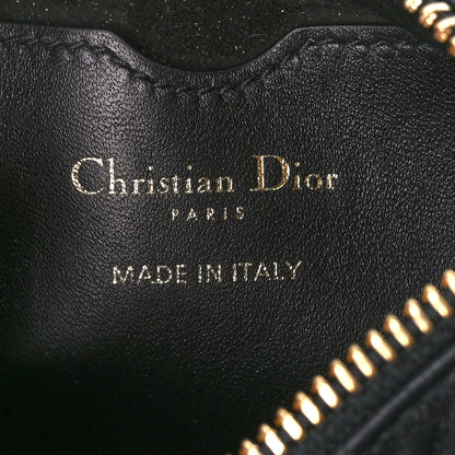 Christian Dior Lambskin Cannage Mini Dior Vibe Hobo Bag Black 6 of 9