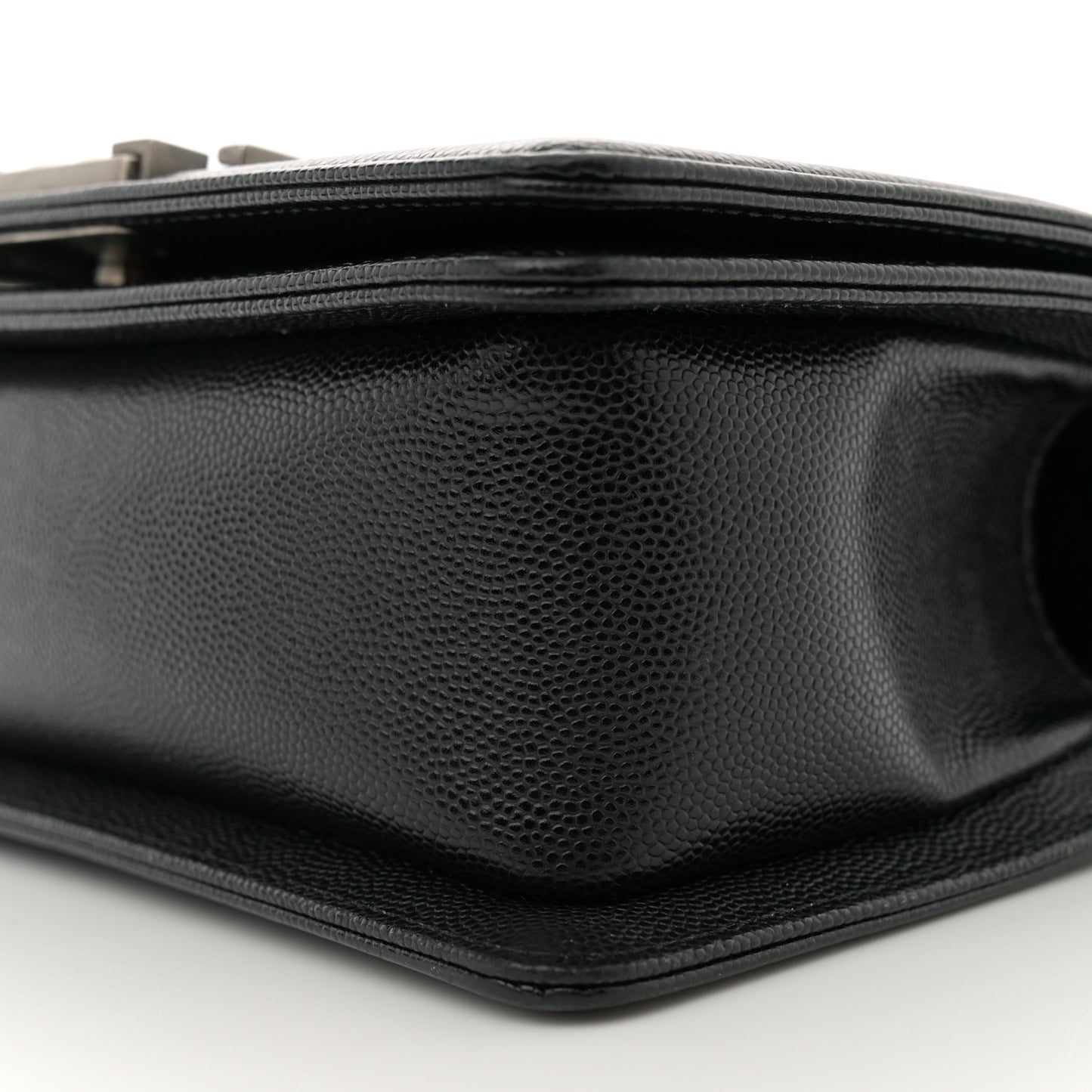 Caviar Quilted Small Boy Flap Black