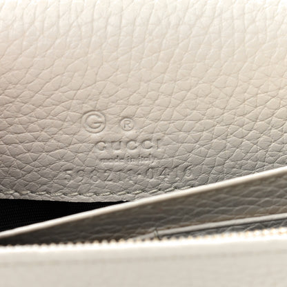 Gucci Pebbled Calfskin Soho Wallet on Chain Ivoire 6 of 8