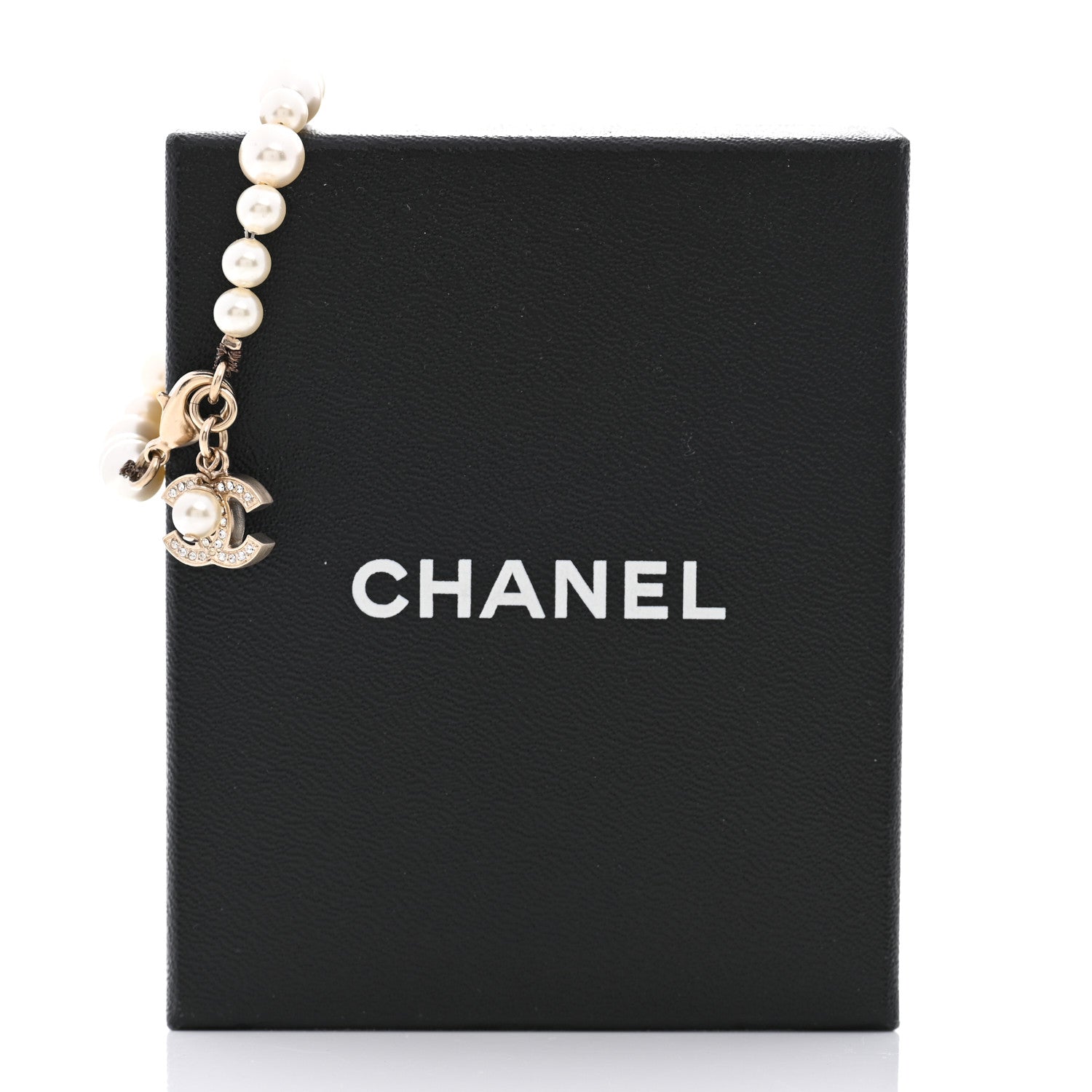 Chanel Pearl Crystal CC Bracelet Gold 5 of 5