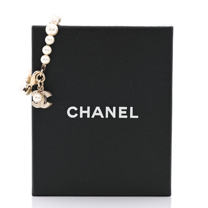 Chanel Pearl Crystal CC Bracelet Gold 5 of 5