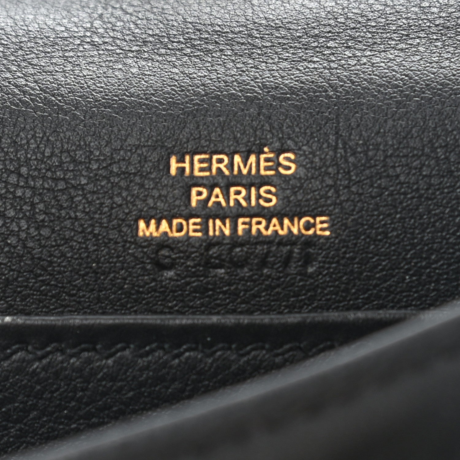 Hermes Swift Kelly Pochette Clutch Black 6 of 9