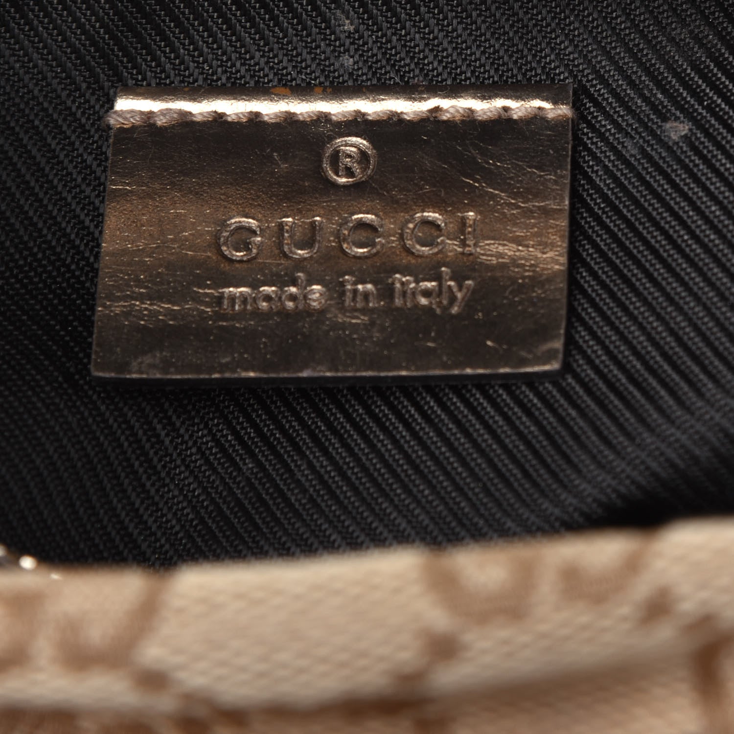 Gucci Monogram Small Cosmetic Case Metallic Bronze 8 of 19